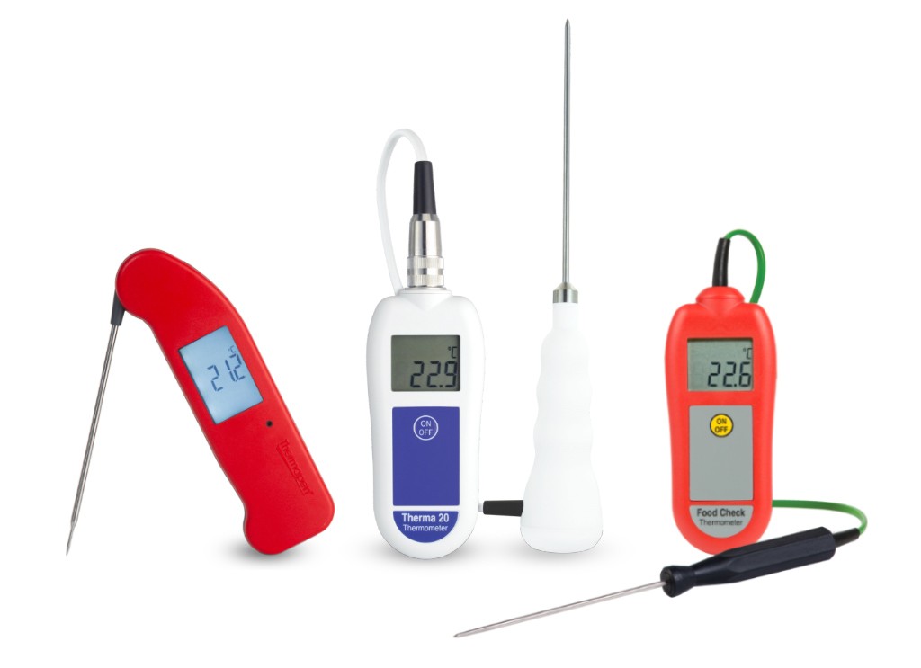 Thermapen One, Therma 20 and Food Check food thermometers